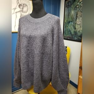 Scoop Ballon Sleeve Sweater Size L NWT